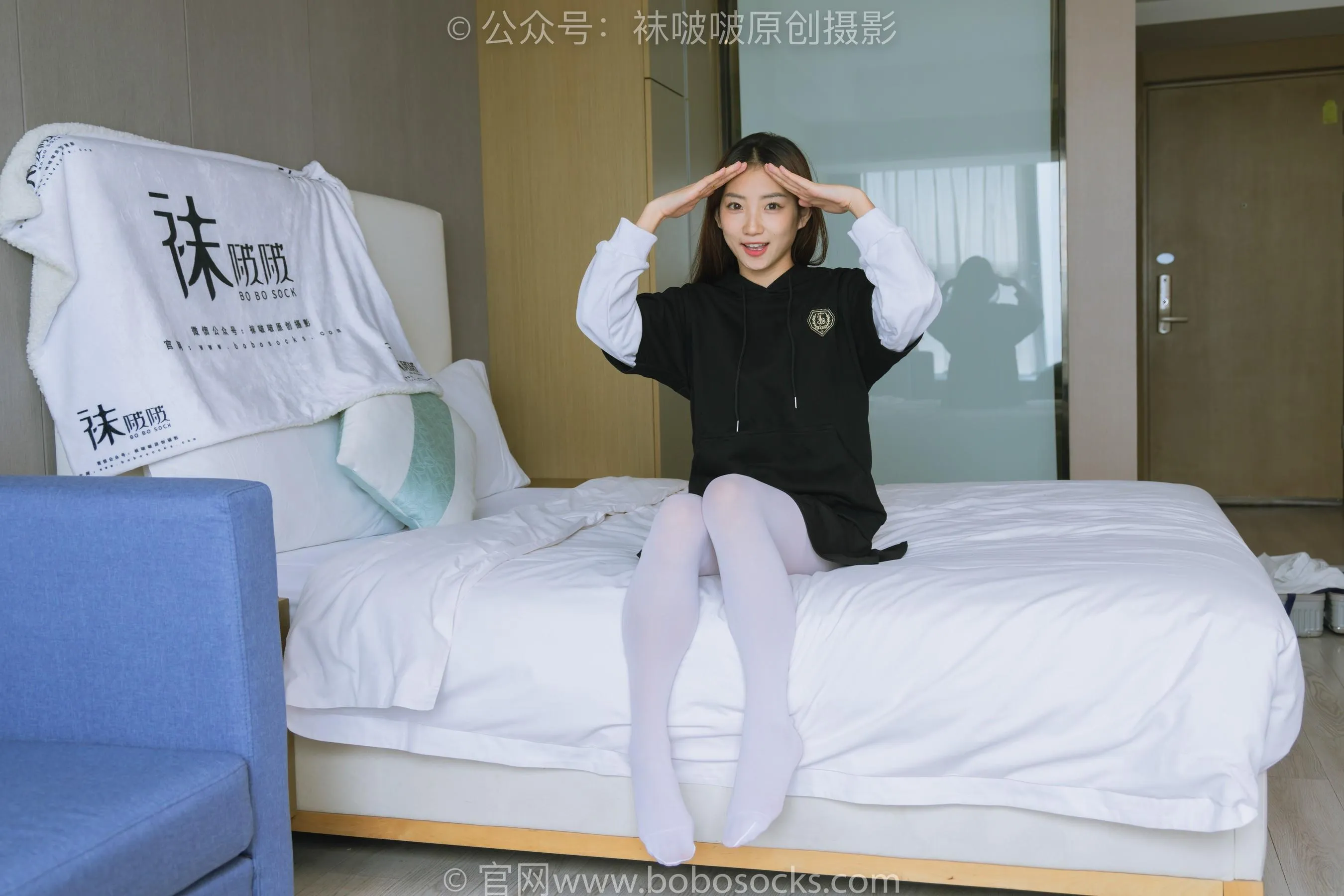 [BoBoSocks袜啵啵]NO.214 小沫-黑色运动鞋、厚白丝[23] [53P]插图5